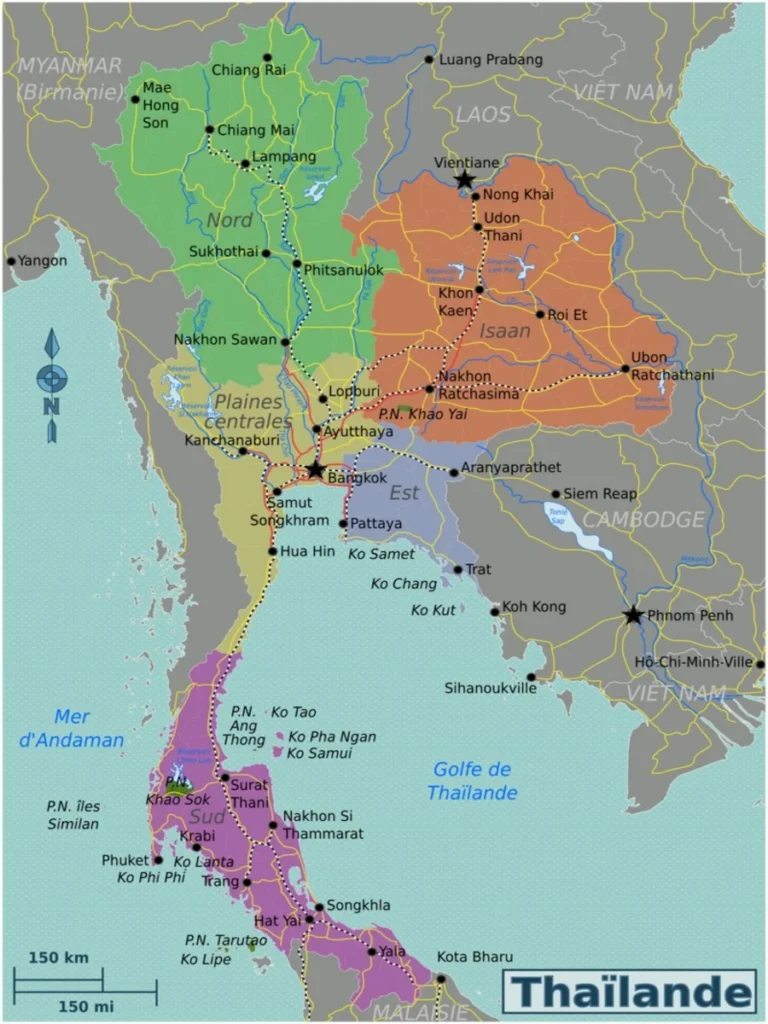 carte thailande