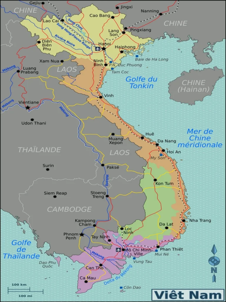 carte Vietnam